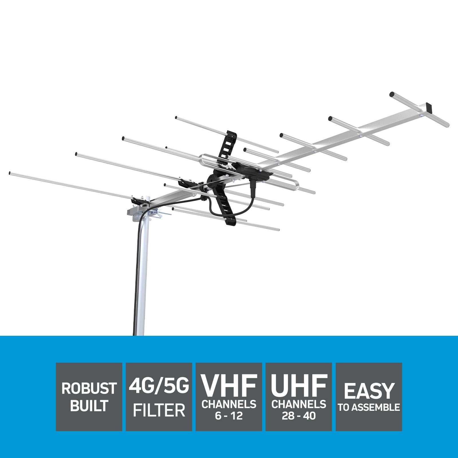 Antsig VHF UHF Outdoor Antenna