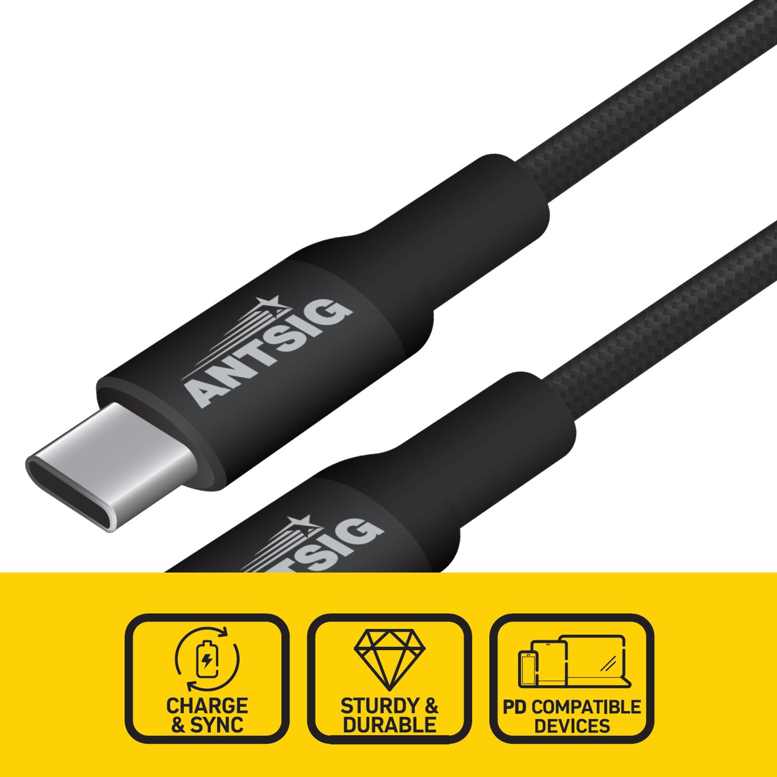 Antsig 2m 240W USB-C To USB-C Cable