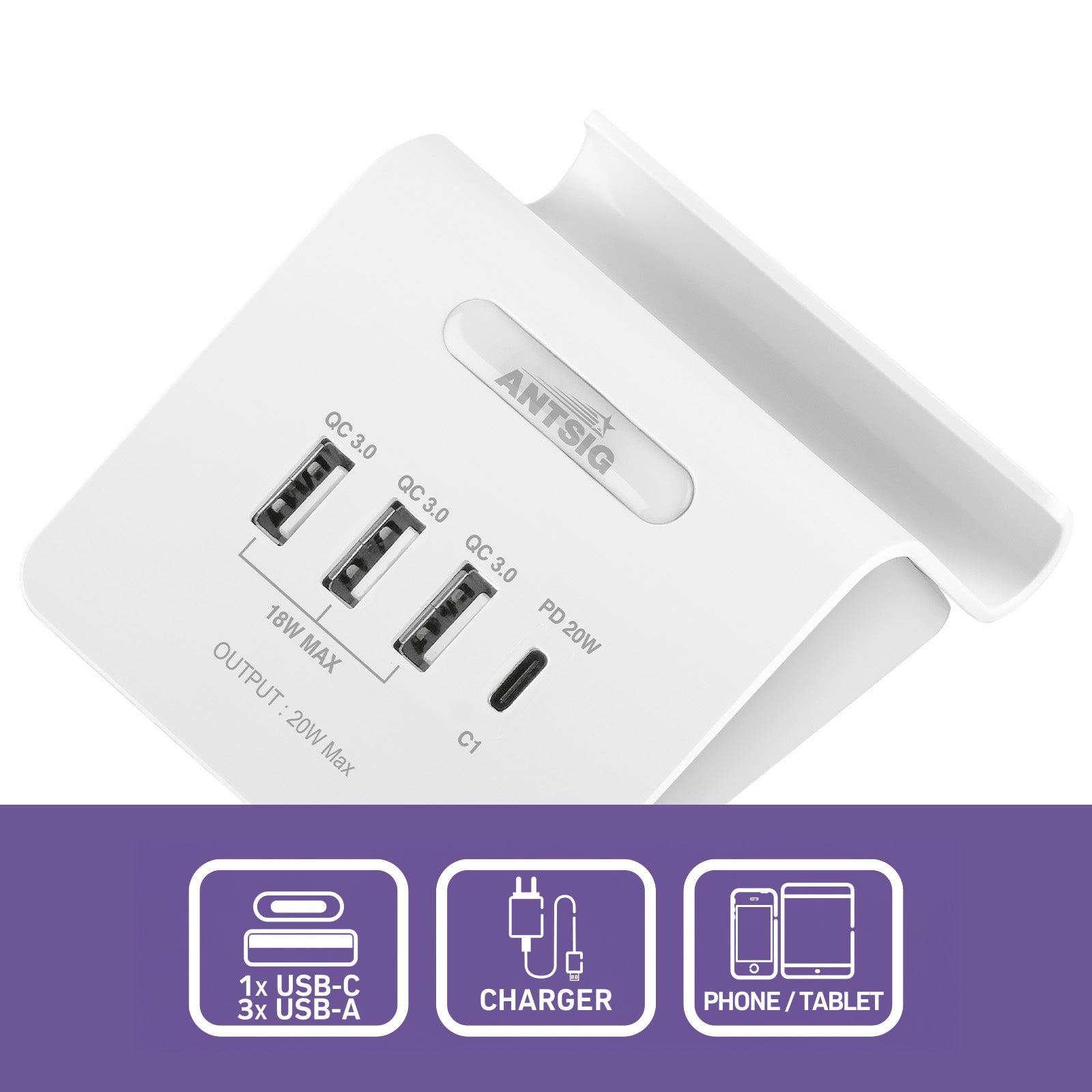 Antsig 20W Compact USB Charger