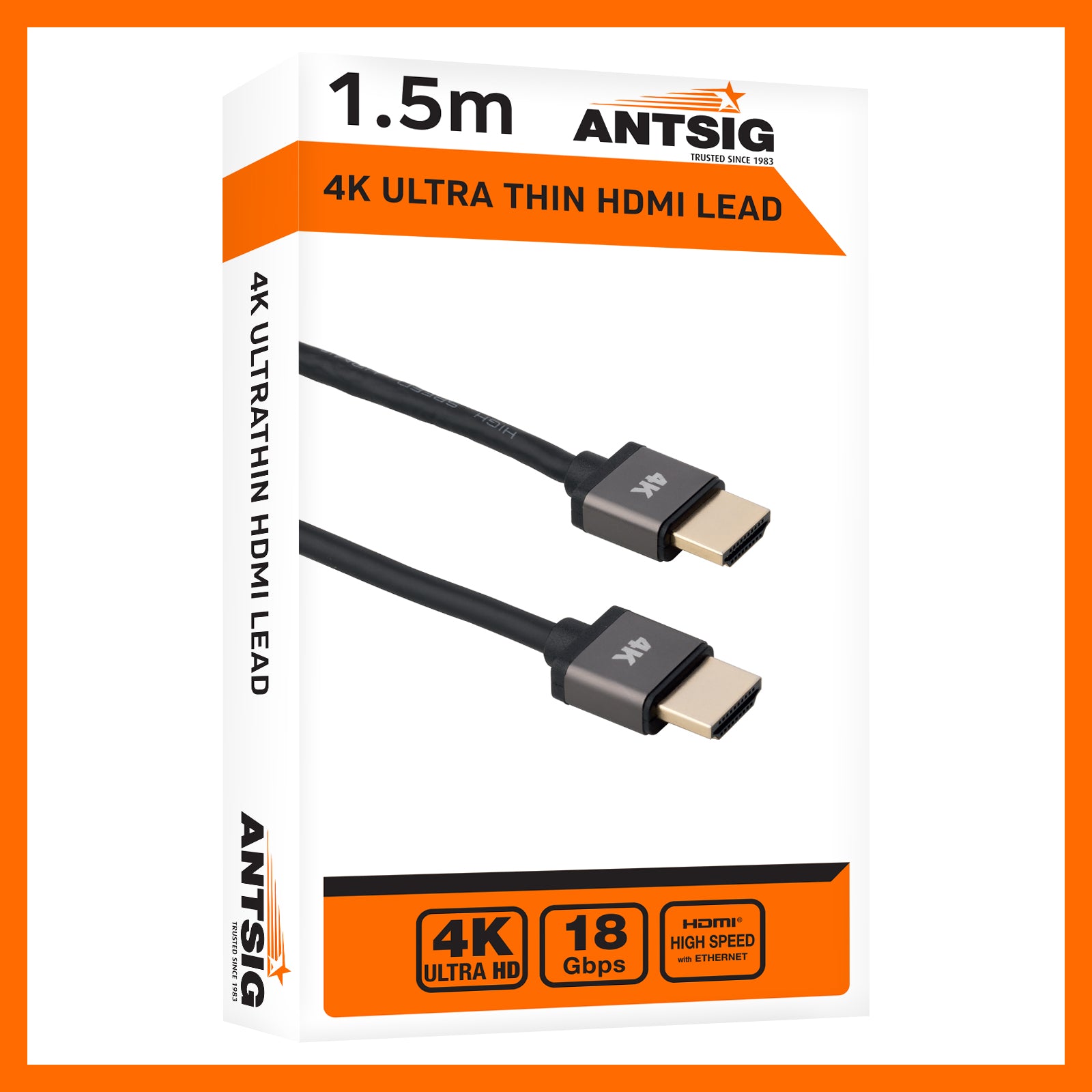 Antsig 1.5m 4K Ultra Thin HDMI Lead