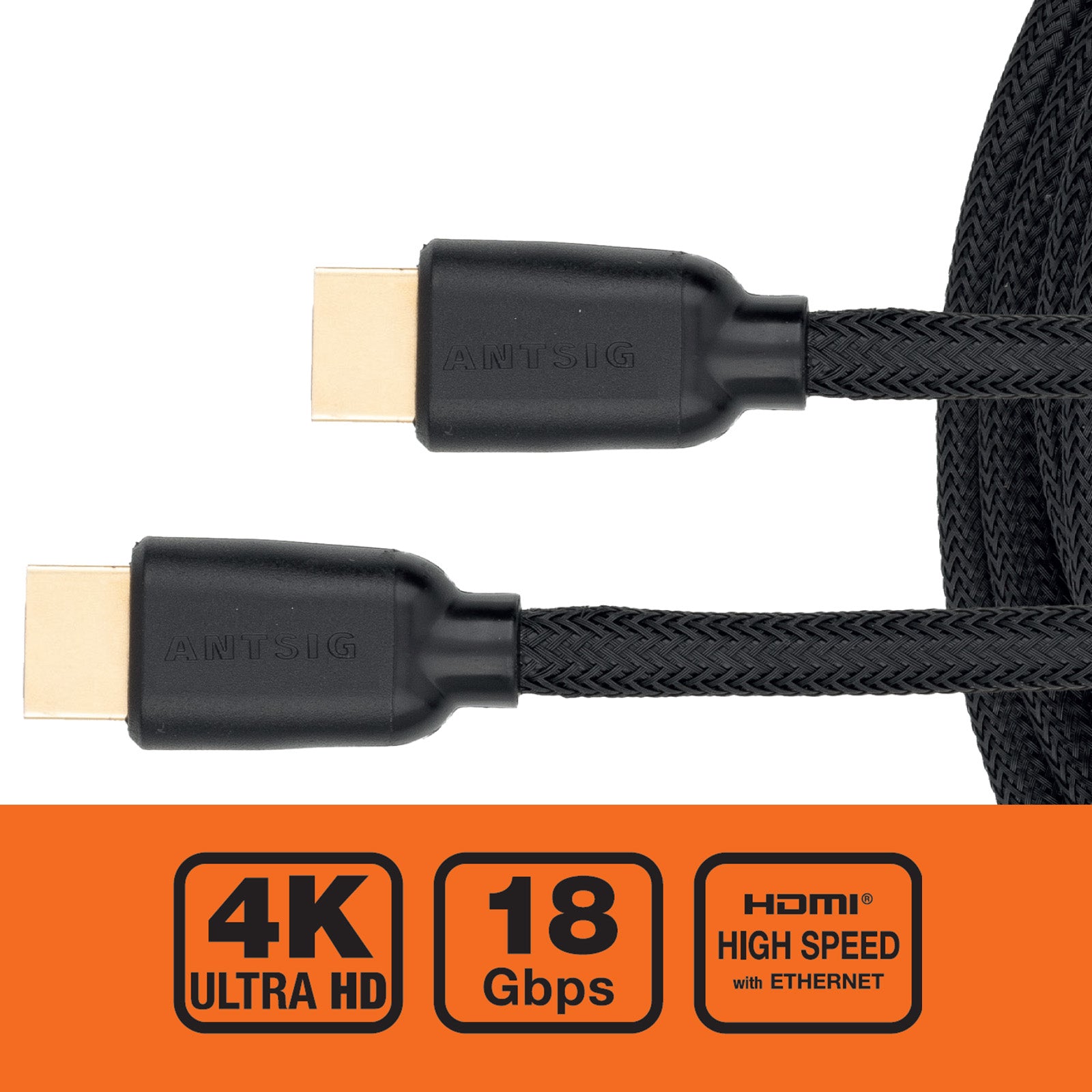 Antsig 10m 1080p 4K HDMI Braided Cable