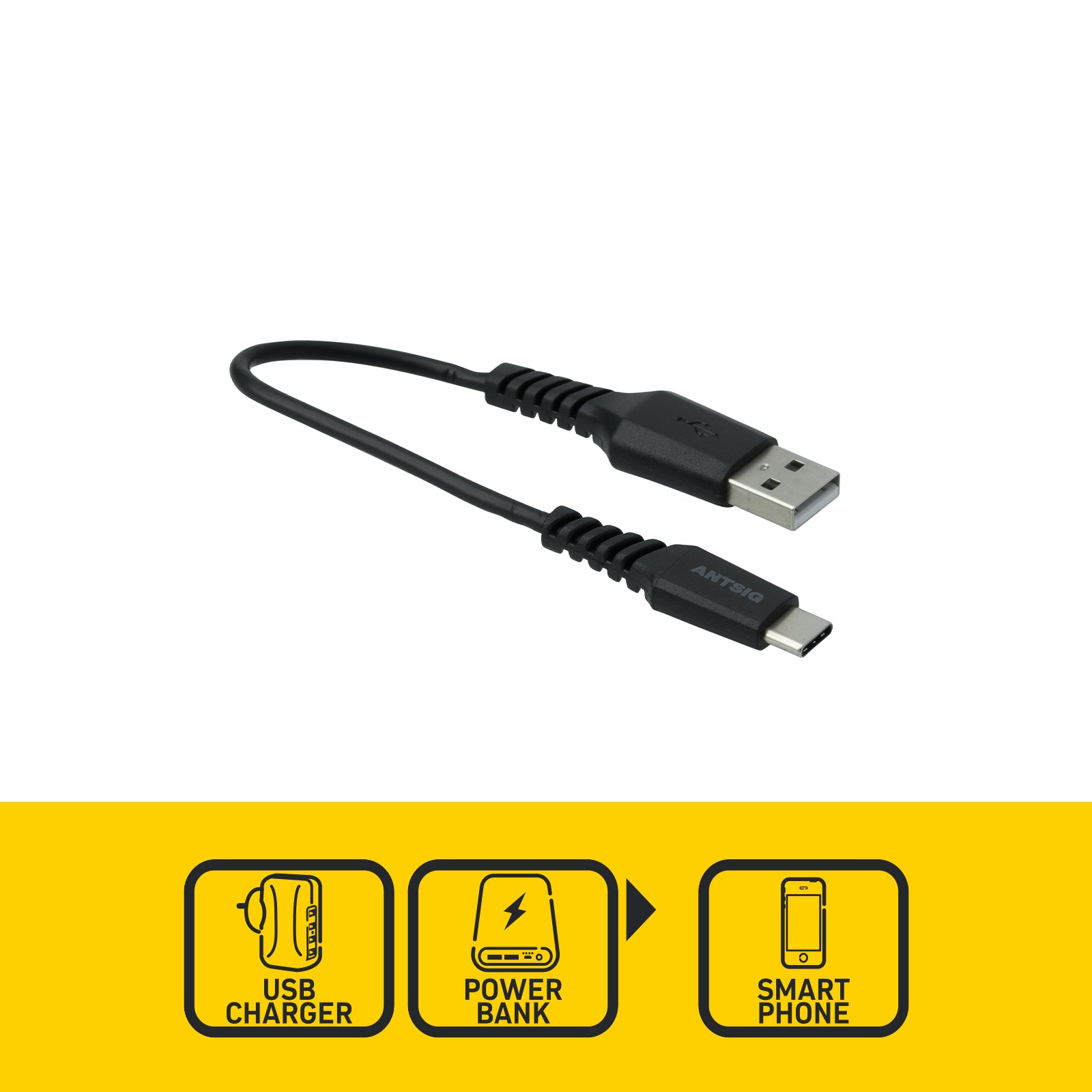 10cm USB-A to USB-C USB 2.0