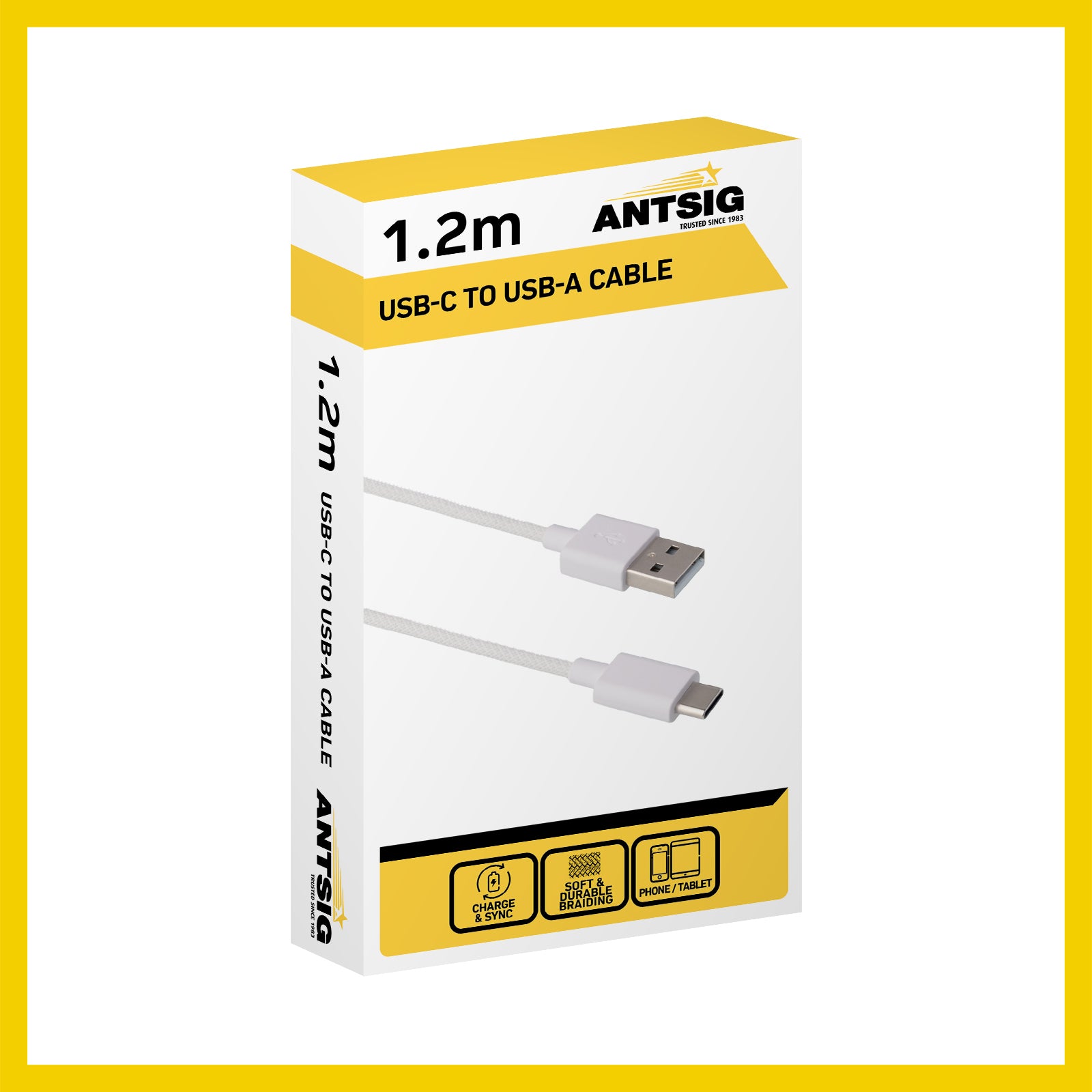 Antsig 1.2m USB-C To USB-A Cable