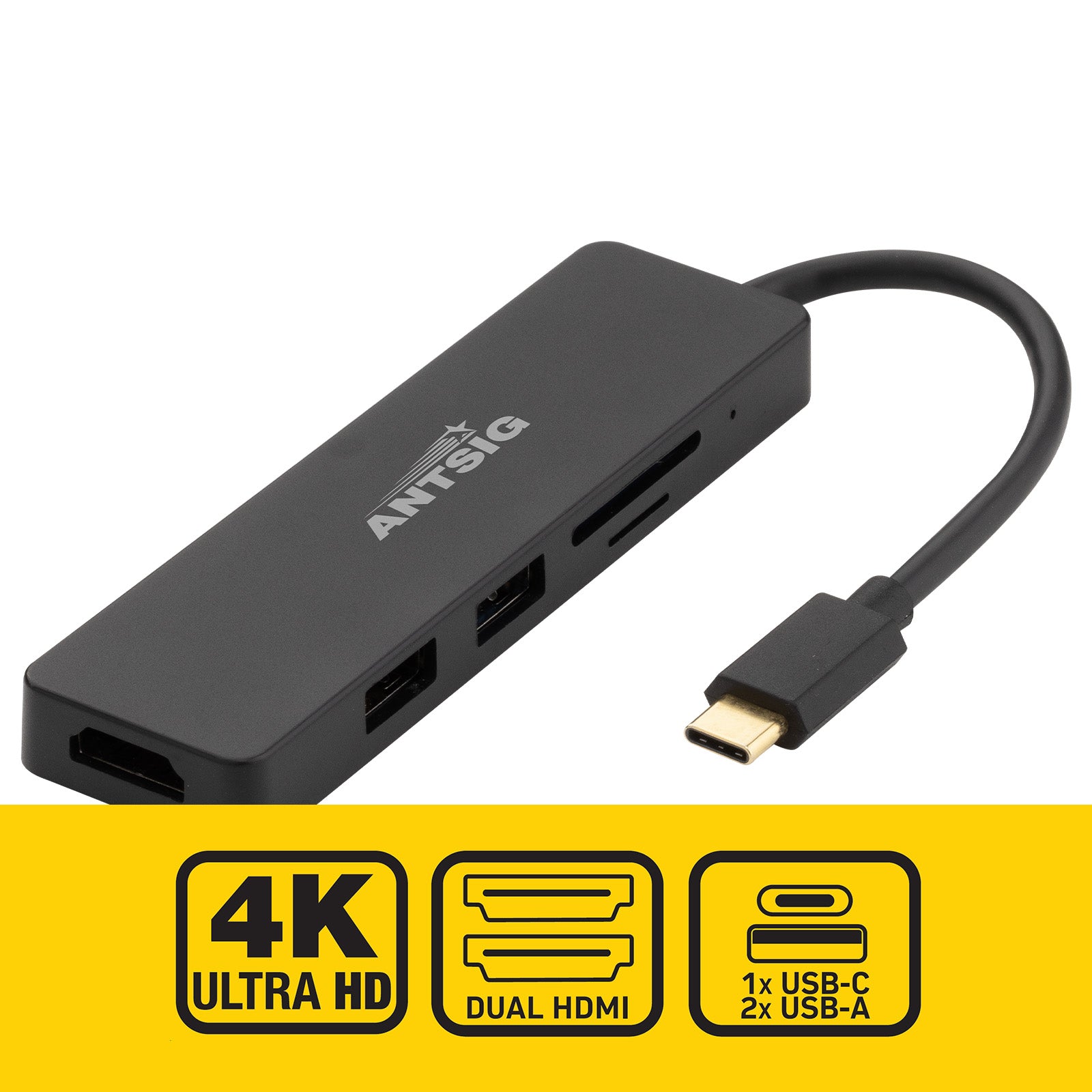 Antsig 5-in-1 USB-C Multiport Adapter