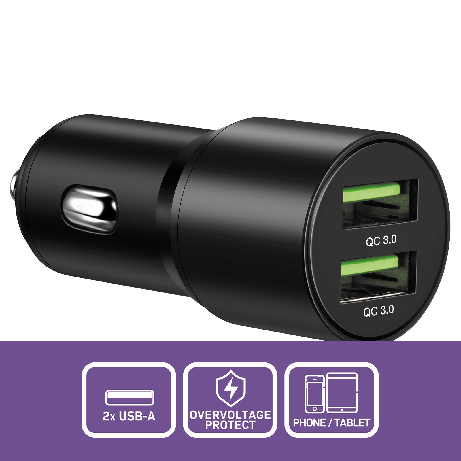 Antsig 36W 2-Port USB Car Charger