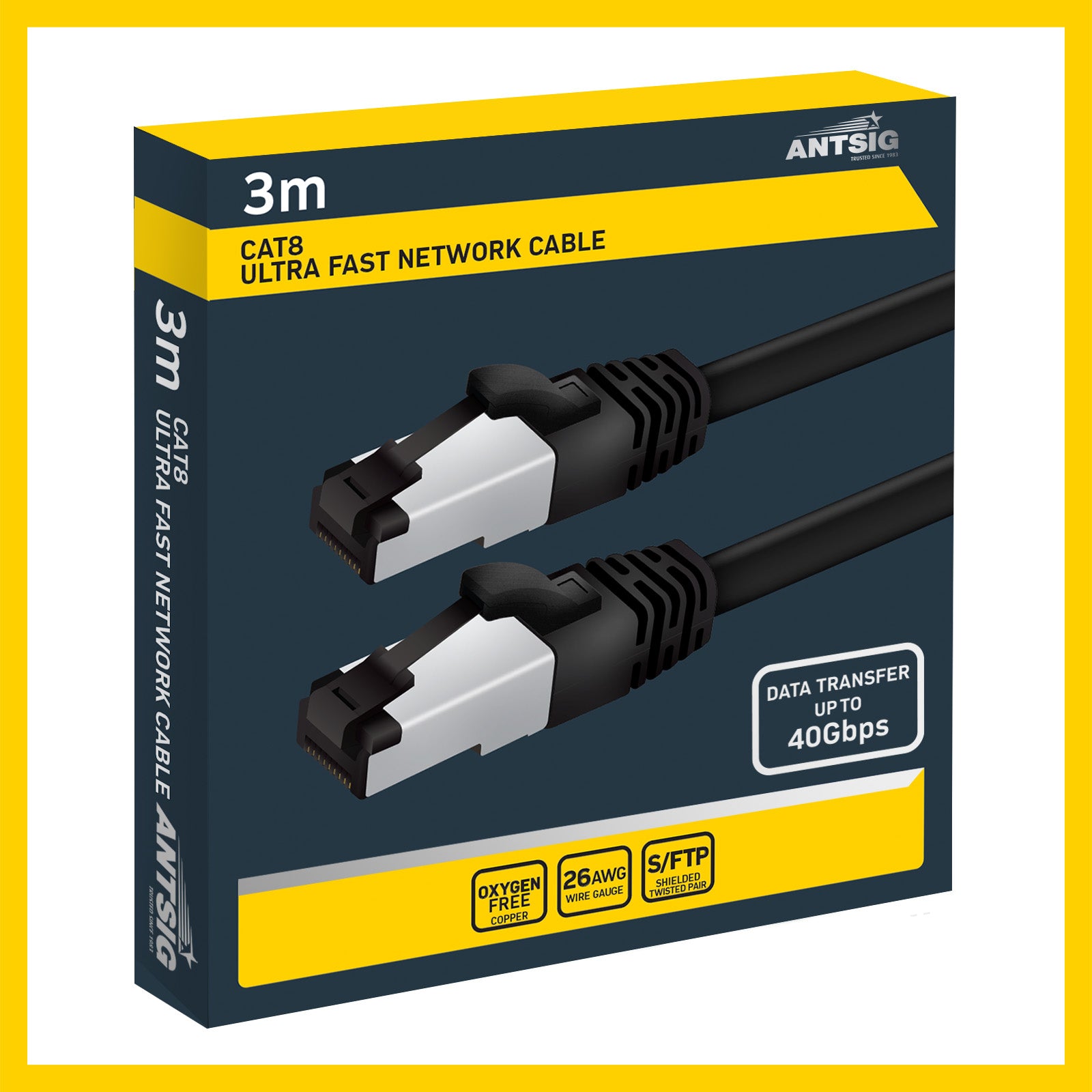 Antsig 3m CAT8 S/FTP Ethernet Network Cable