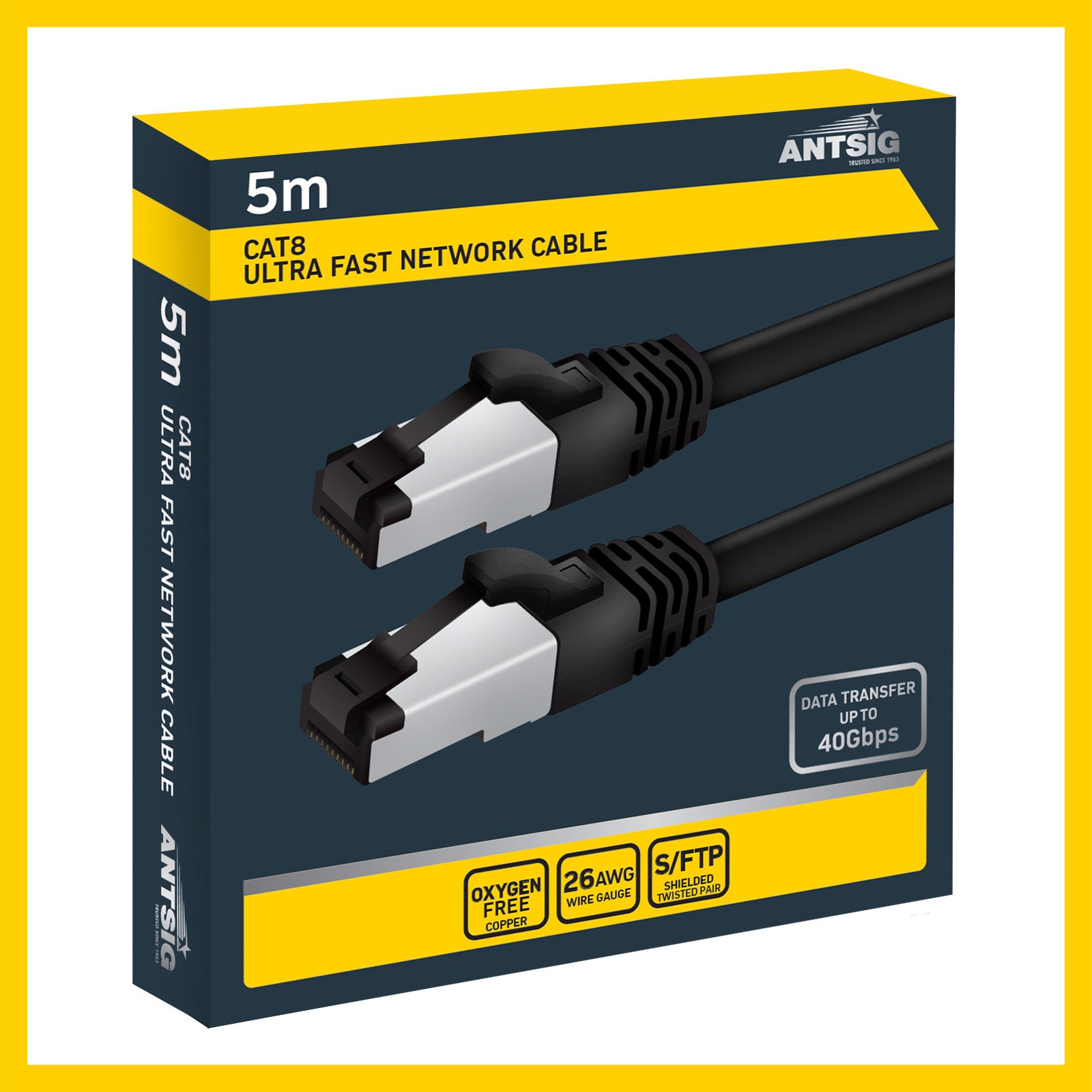 Antsig 5m CAT8 Ethernet Network Cable