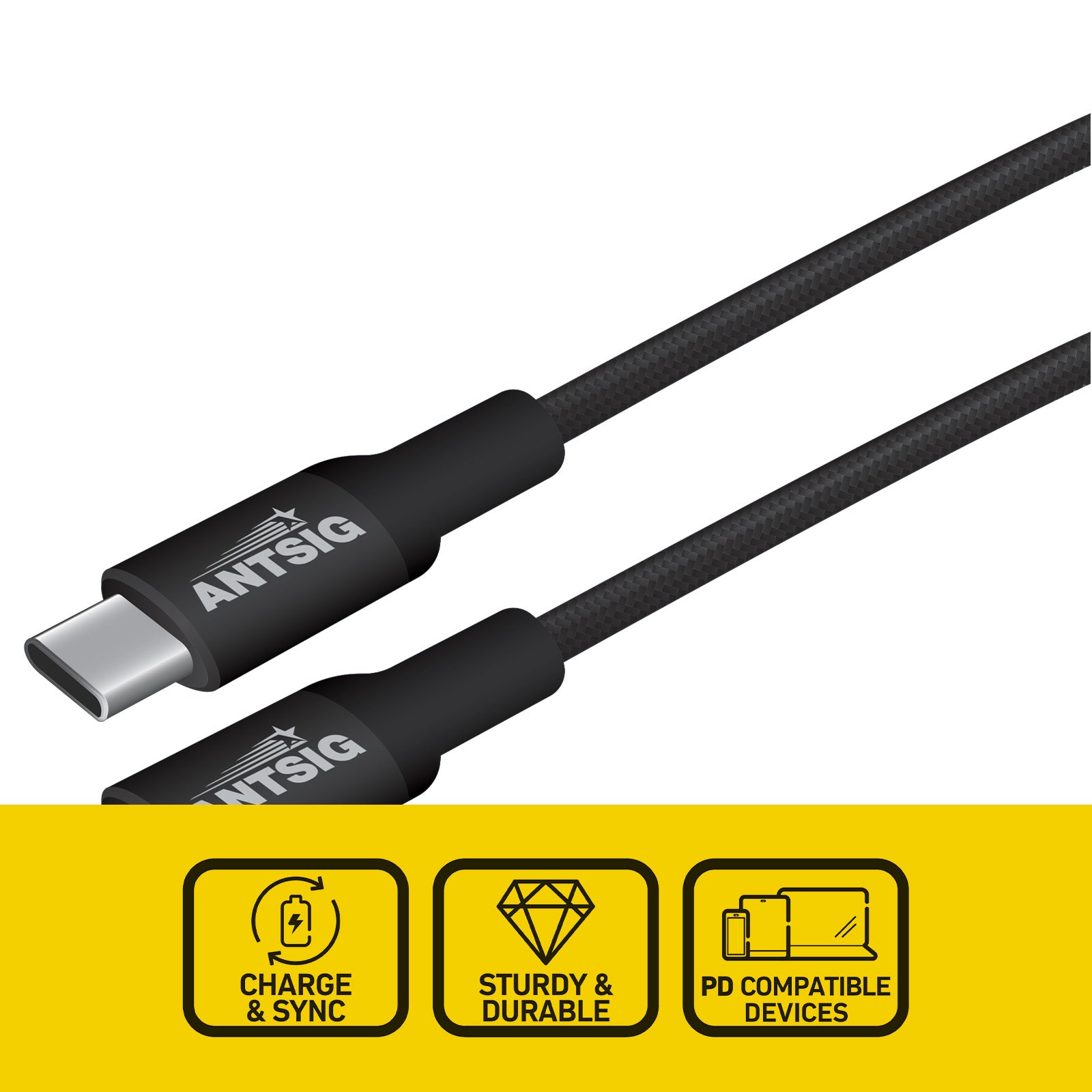 Antsig 3m 100W USB-C To USB-C Cable