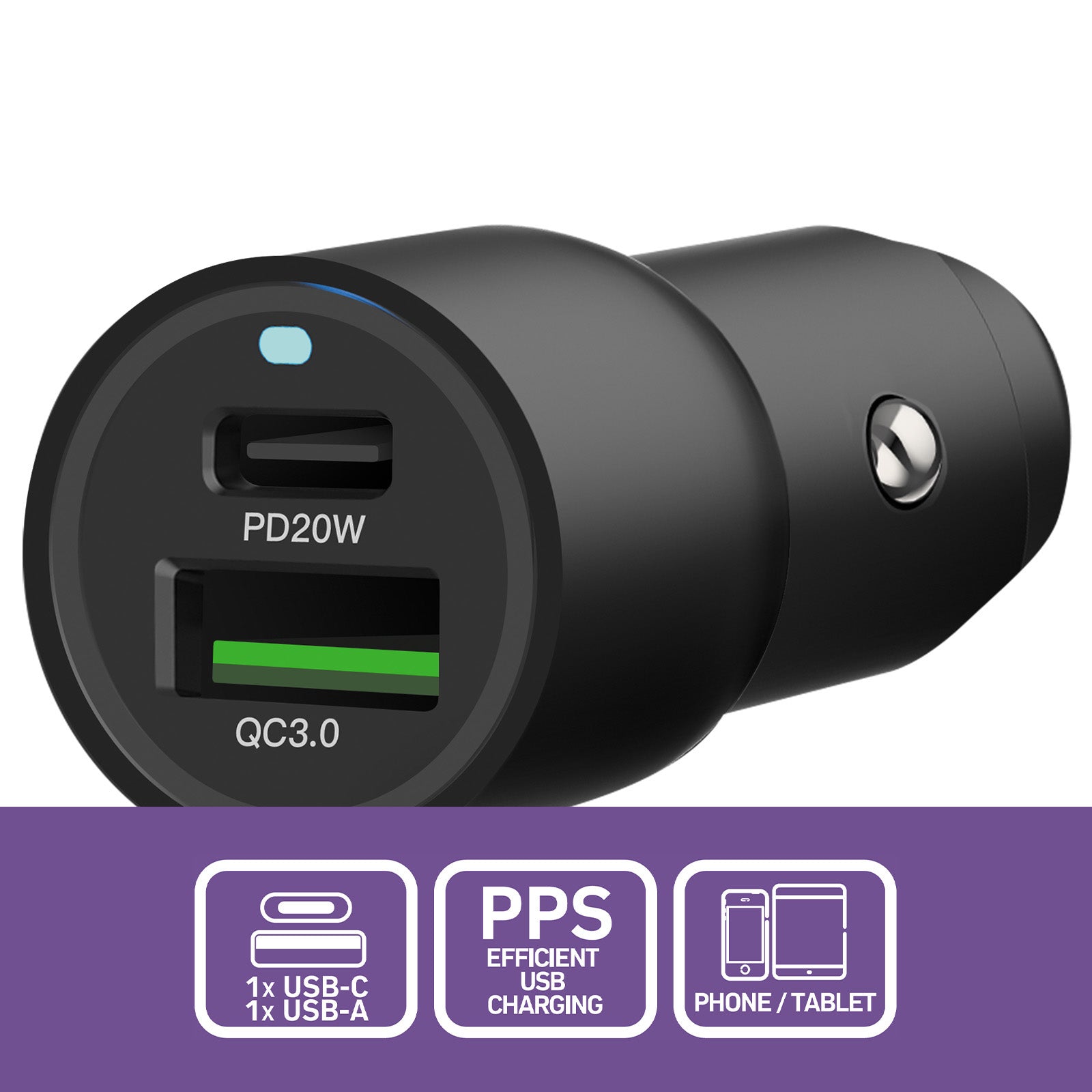 Antsig 38W 2-Port USB Car Charger