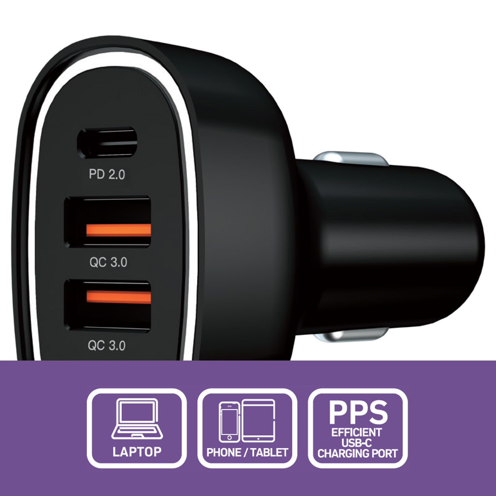 Antsig 80W Multi Port USB Car Charger