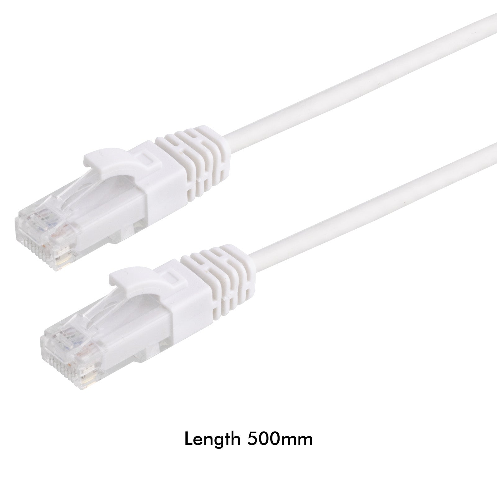 Antsig 50cm Ultra Thin CAT6A RJ45 Ethernet Cable - 5 Pack