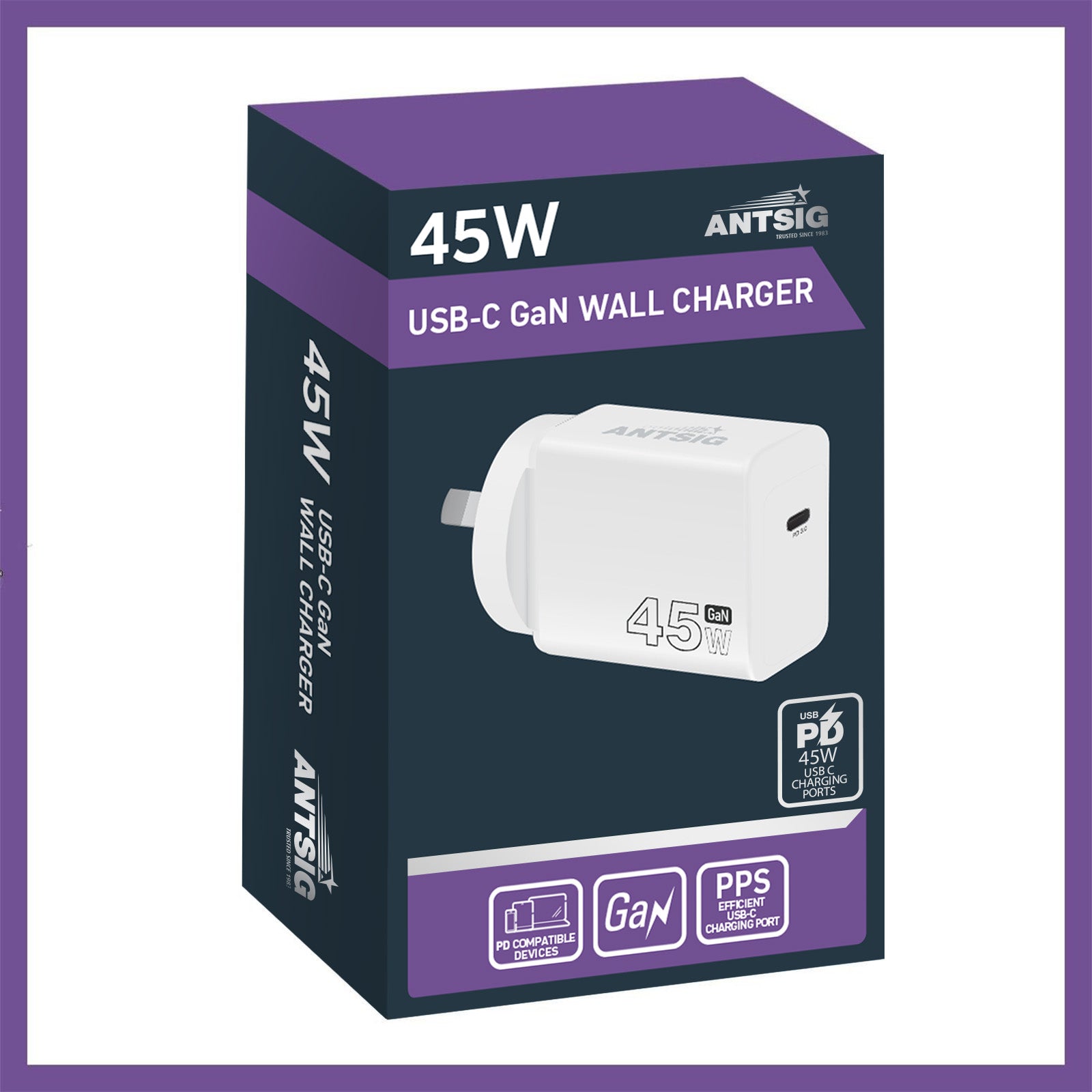 Antsig 45W USB-C GaN Wall Charger