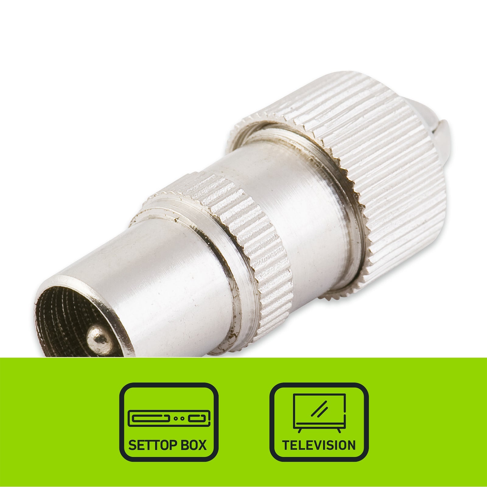 75 Ohm Metal Line TV Plug